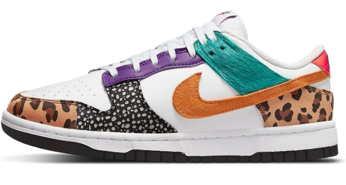 Women's Nike Dunk Low SE 'Safari Mix' DN3866-100 | Untamed Collage