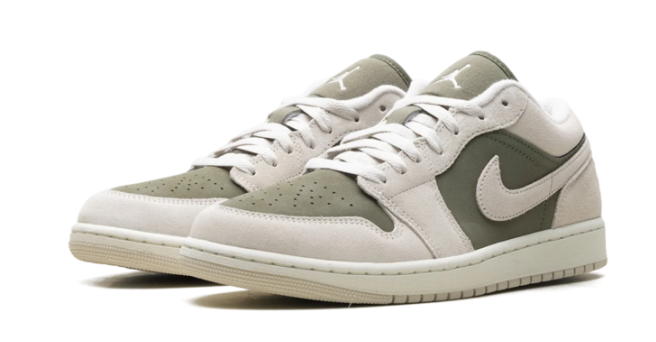 Air Jordan 1 Low SE "Olive Drift" – Medium Olive / Sail