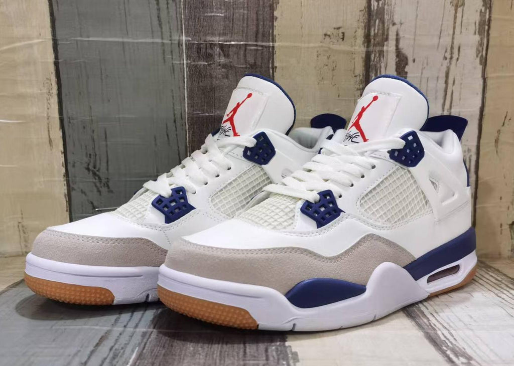 Air Jordan 4 Retro Off-White & Blue | Porcelain Tide