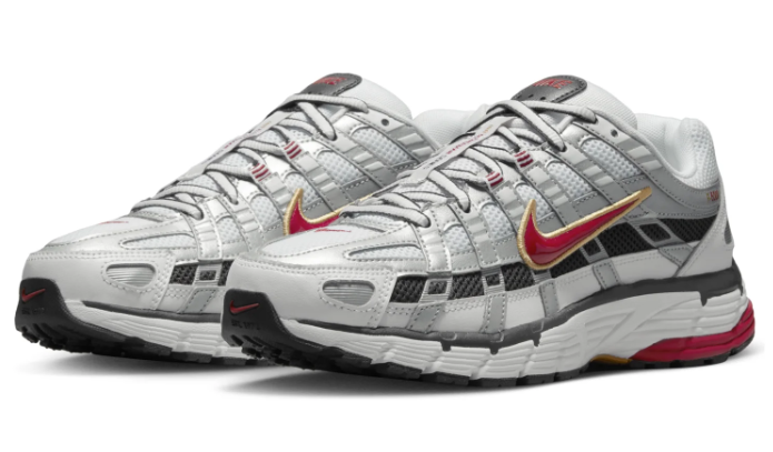 Women's Nike P-6000 CNPT 'Metallic Silver Red' | Crimson Frequency
