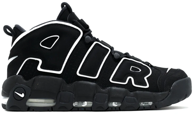 Nike Air More Uptempo Black White | High Contrast Cadence