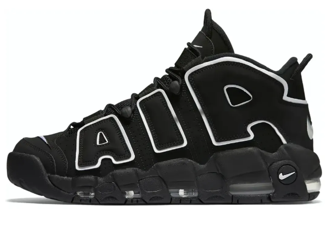 Nike Air More Uptempo Black White | High Contrast Cadence