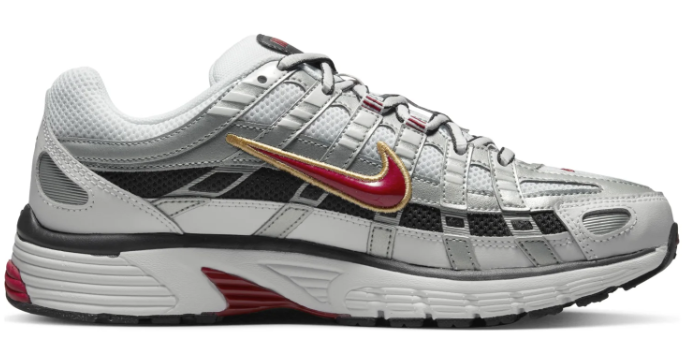 Women's Nike P-6000 CNPT 'Metallic Silver Red' | Crimson Frequency