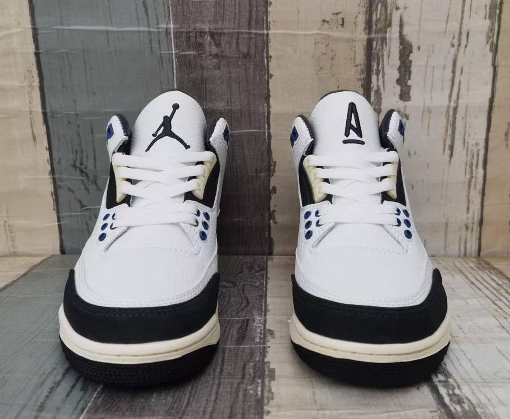 Air Jordan 3 Retro White-Grey-Blue | Skyline Cadence Men's