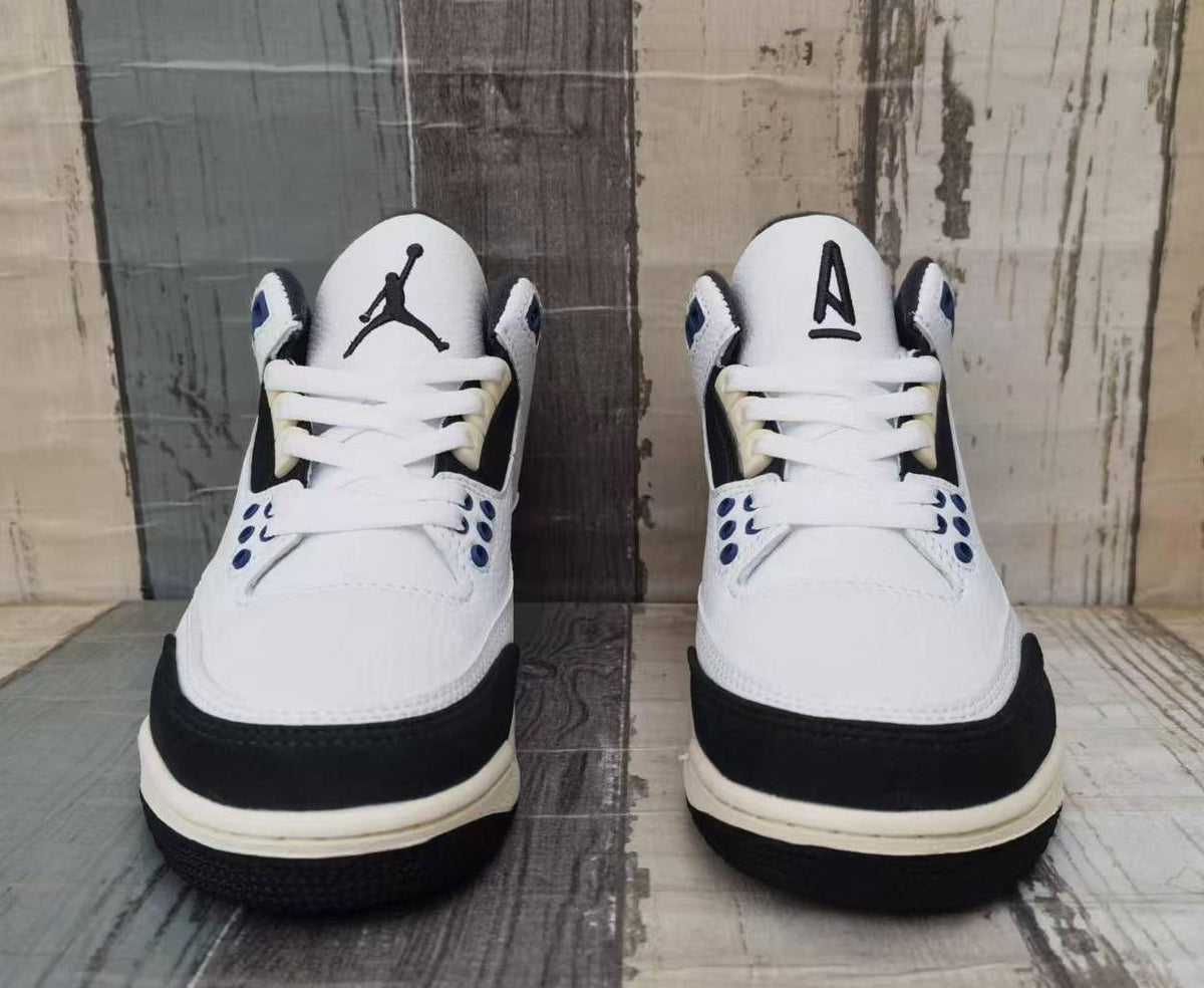 Air Jordan 3 Retro White-Grey-Blue | Skyline Cadence Men's