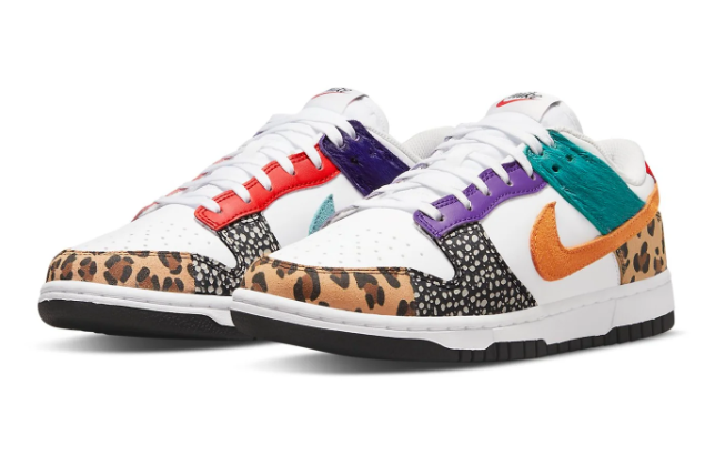 Women's Nike Dunk Low SE 'Safari Mix' DN3866-100 | Untamed Collage