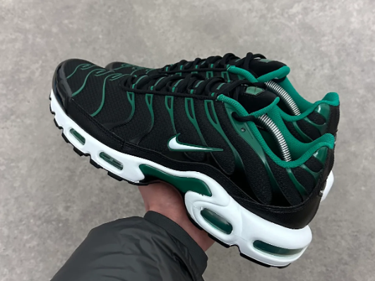 Nike Air Max Plus TN Black/Green Malachite | Emerald Undercurrent